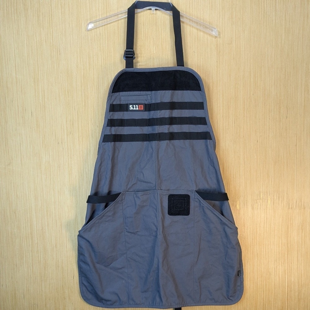 5.11 Tactical Just Grillin BBQ Apron Gray Cotton Canvas Adjustable One Size